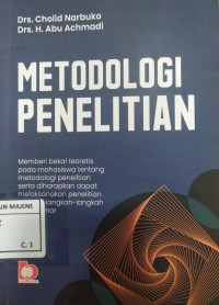 Image of Metodologi Penelitian
