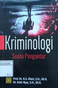 Image of KRIMINOLOGI, Suatu Pengantar
