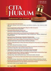 Image of Jurna Cita Hukum = Indonesia Law Journal